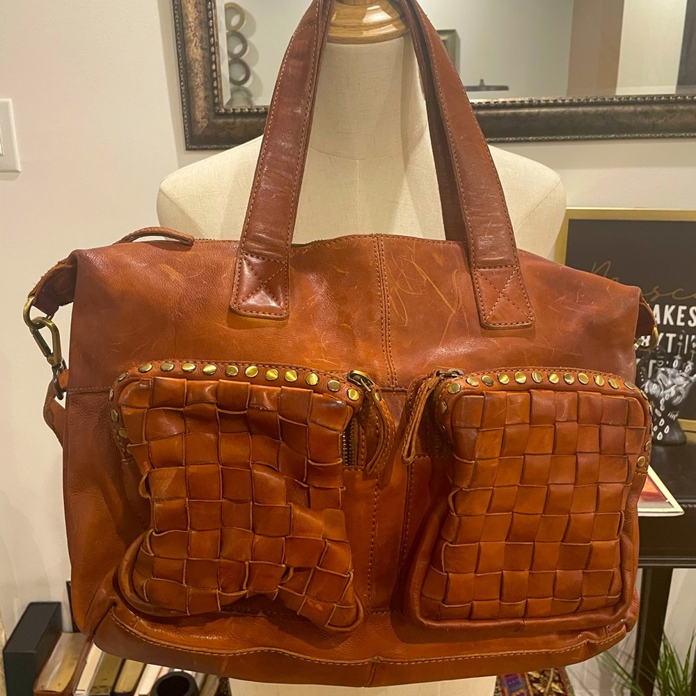 Genuine Leather Satchel